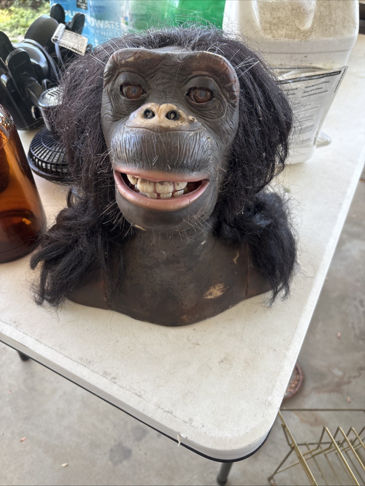 WowWee Alive Chimpanzee Animatronic Prop 2005 Sharper Image No Remote Untested