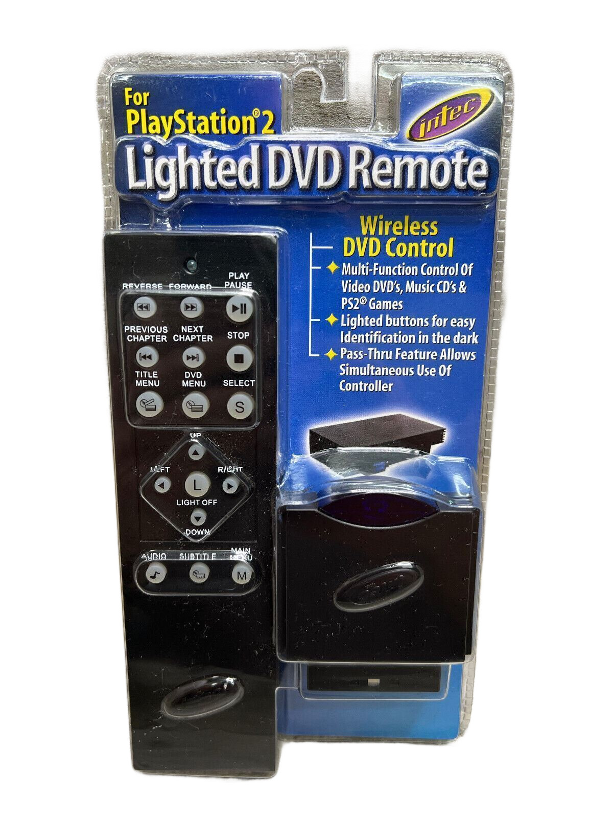 SONY PlayStation 2 Lighted DVD Remote Control, model: G7321