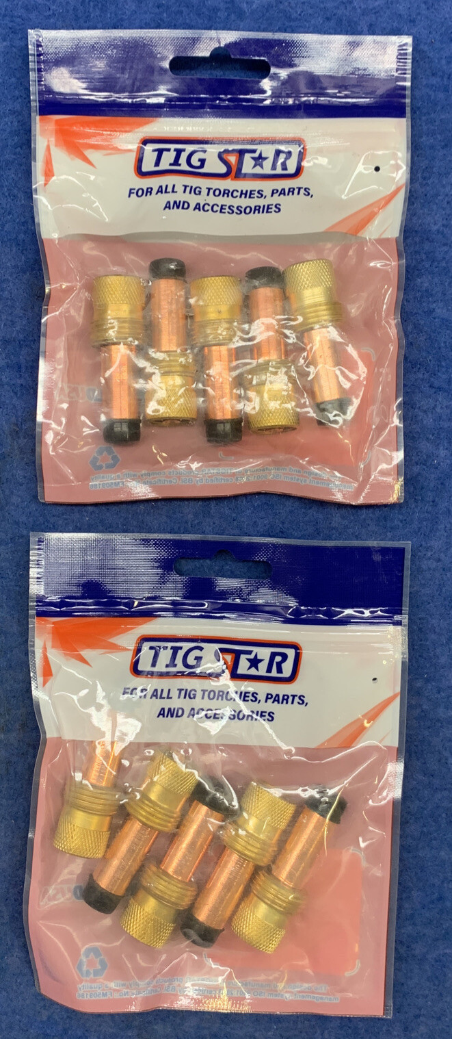 (10) TIG STAR TS45V27 Collet Body Gas Lense New Free Shipping