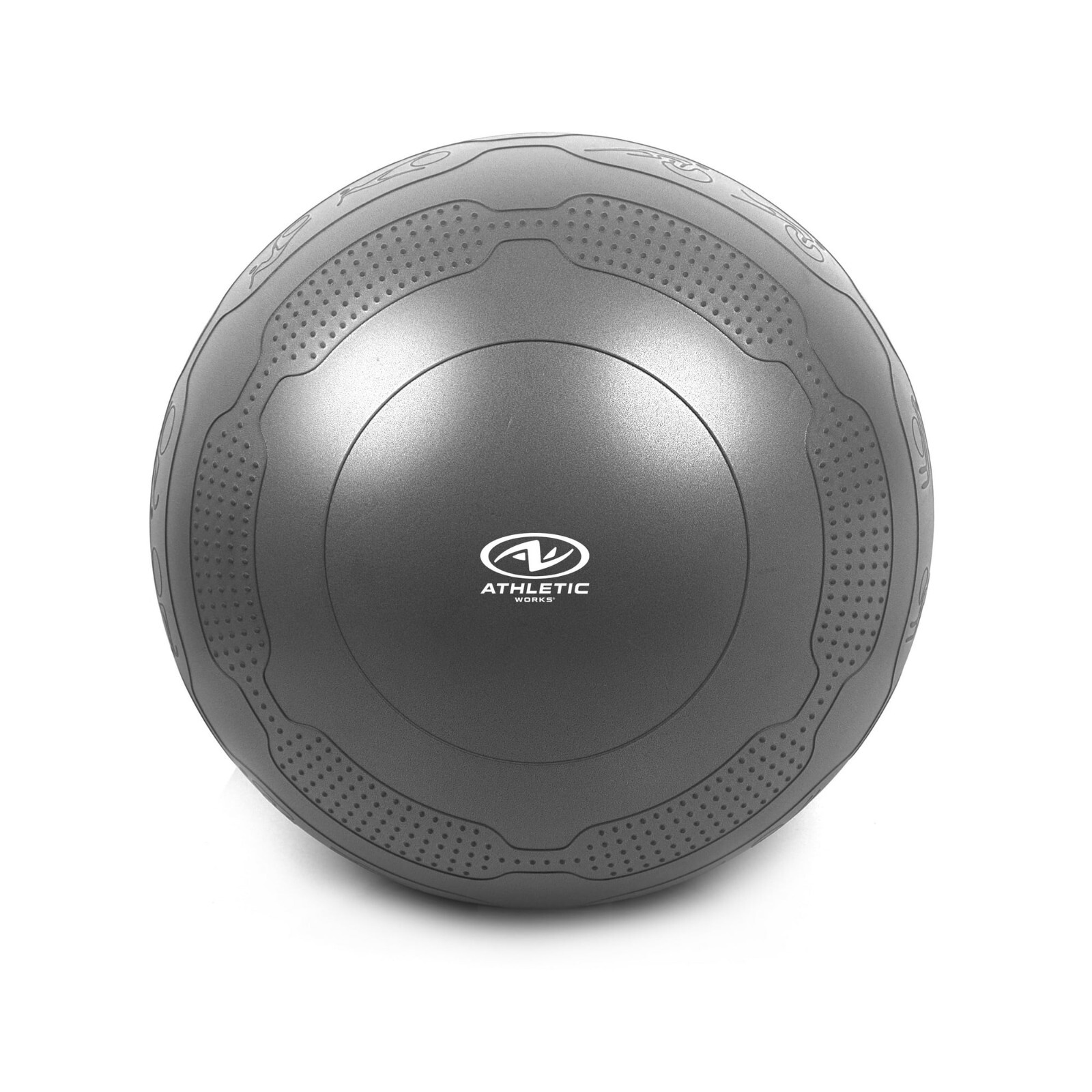 Modern Yoga Ball Gray With Foot Pump Anti-Burst Slip-Resistant Quality Fitness