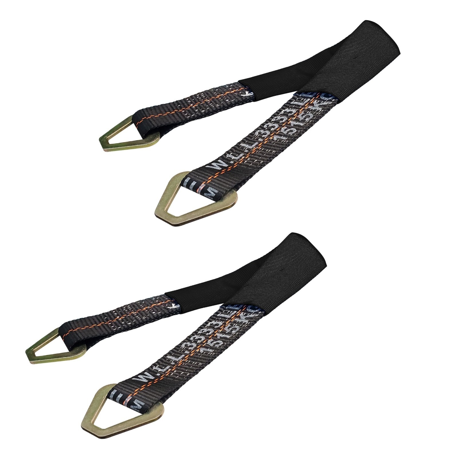 USA 2 Pack 2" x 24" Axle Strap Race Car Auto Hauler Tow Truck Wheel Tie Down