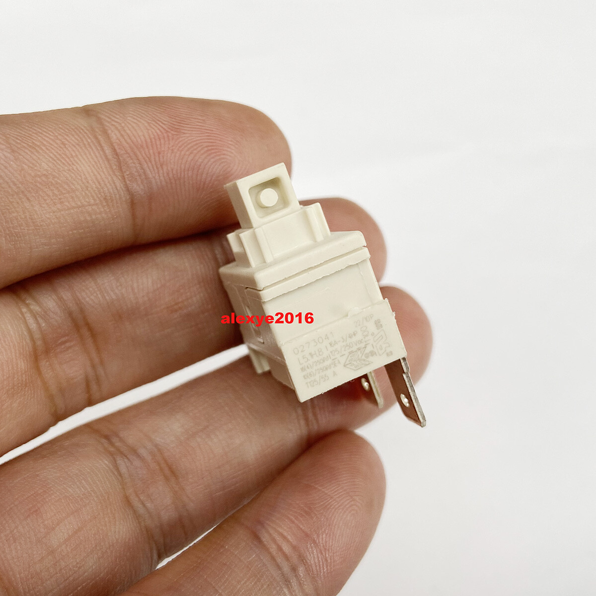 SIGNAL LUX 0273041 Switch L5.1H.81 2 Pins ON-OFF Maintained 2 Positions White