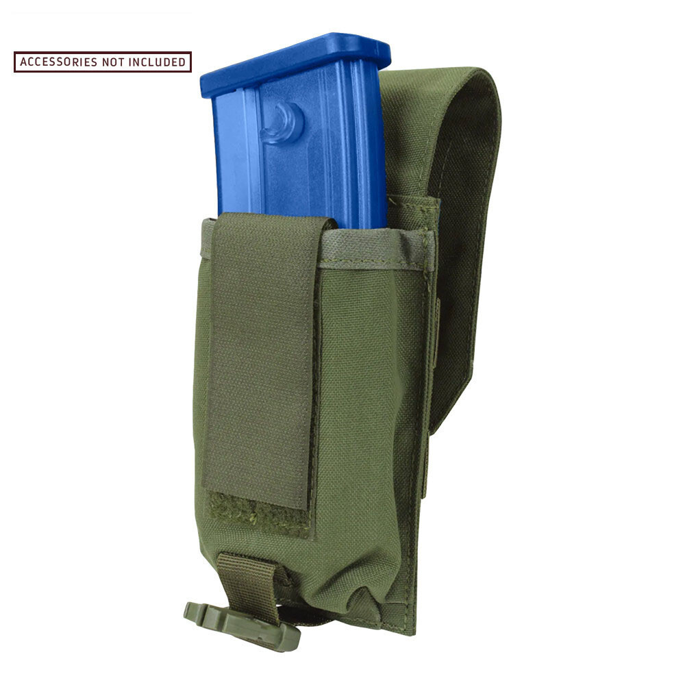 Tactical Hook and Loop Buckled Universal Magazine Mag Pouch OD Green