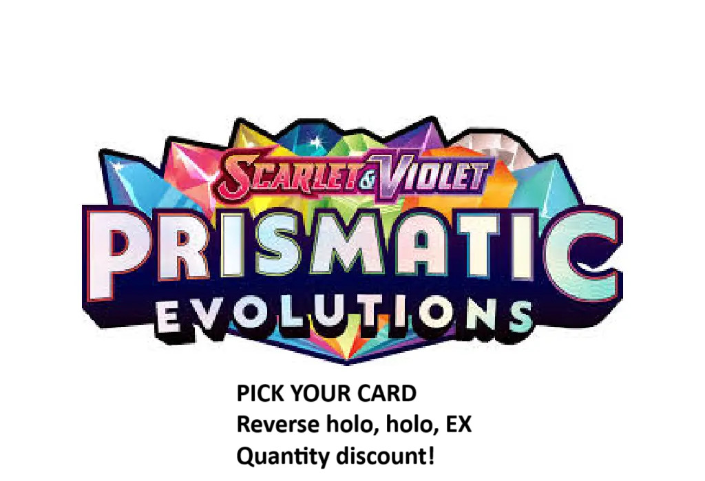 Prismatic Evolutions Pokemon Card TCG Reverse Holo, Ace Spec, EX Pick Your Card