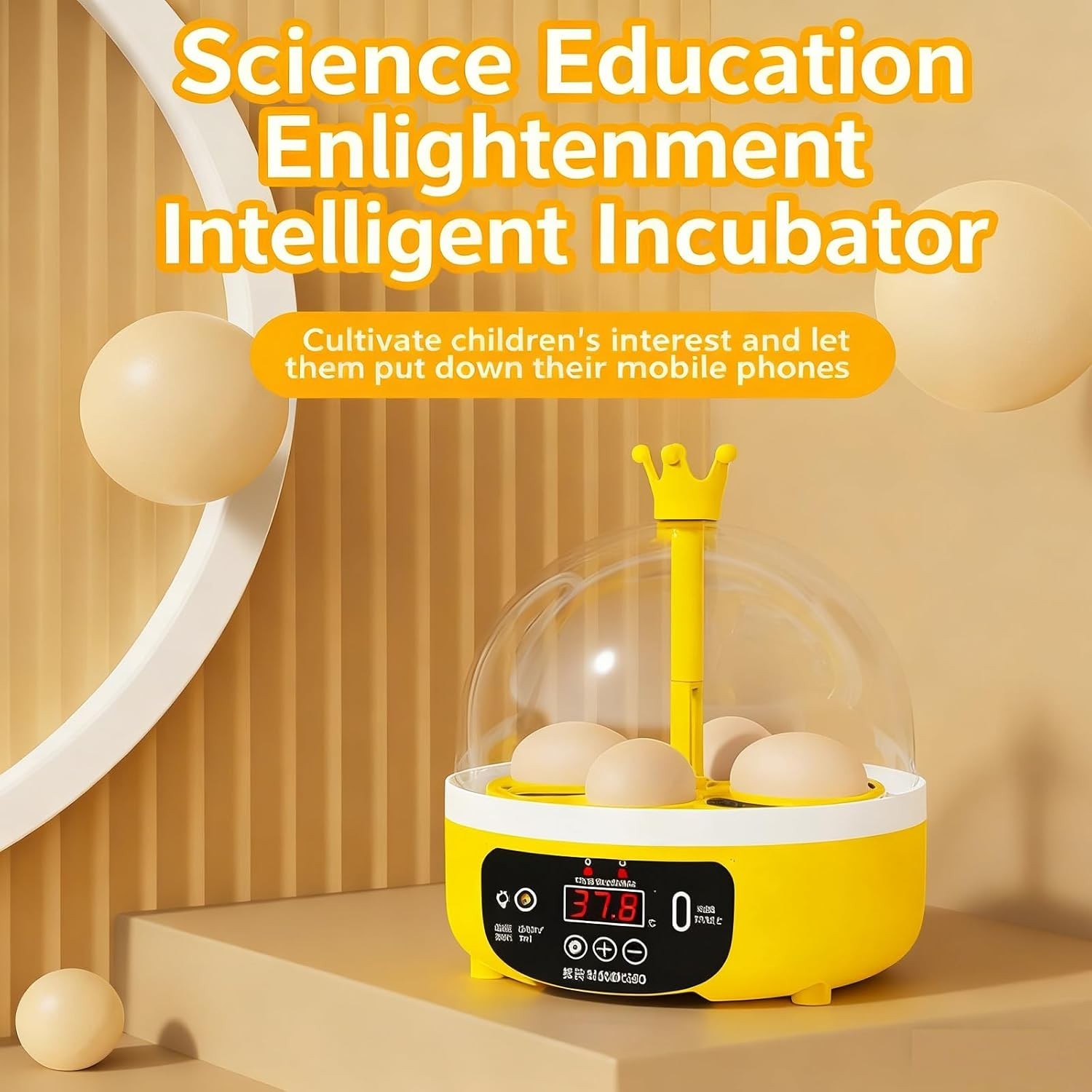 Incubators for Hatching Eggs, Egg Incubator with Automatic Egg Turning and Humid