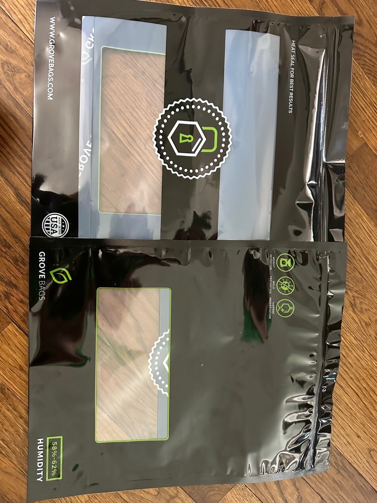 Grove Bags - TerpLoc Technology ~1 Half Pound 1/2 Lb Bag - 8 Oz.