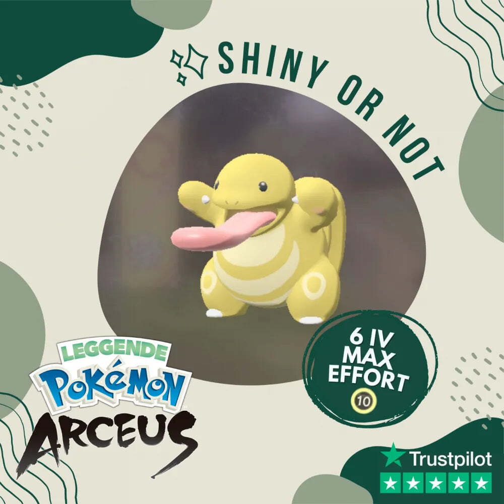 Lickitung Shiny ✨ Legends Pokémon Arceus 6 IV Max Effort Custom OT Leggende
