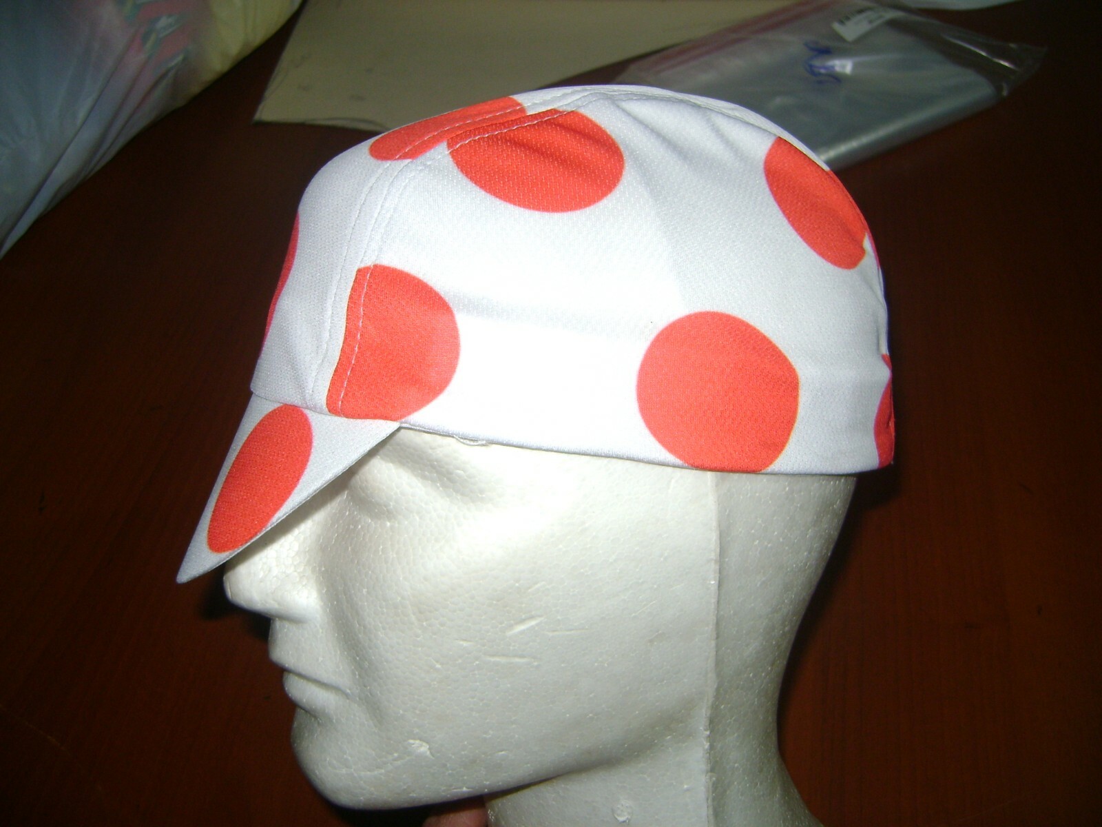 POLKA DOT CLIMBER CYCLING CAP VINTAGE HAT CAP POLYESTER SUBLIMATED UV MOUNTAIN