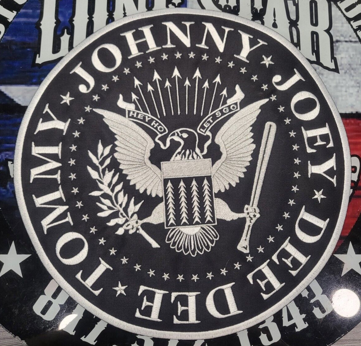 HUGE EMBROIDERED RAMONES BACK PATCH (Please Read Ad)