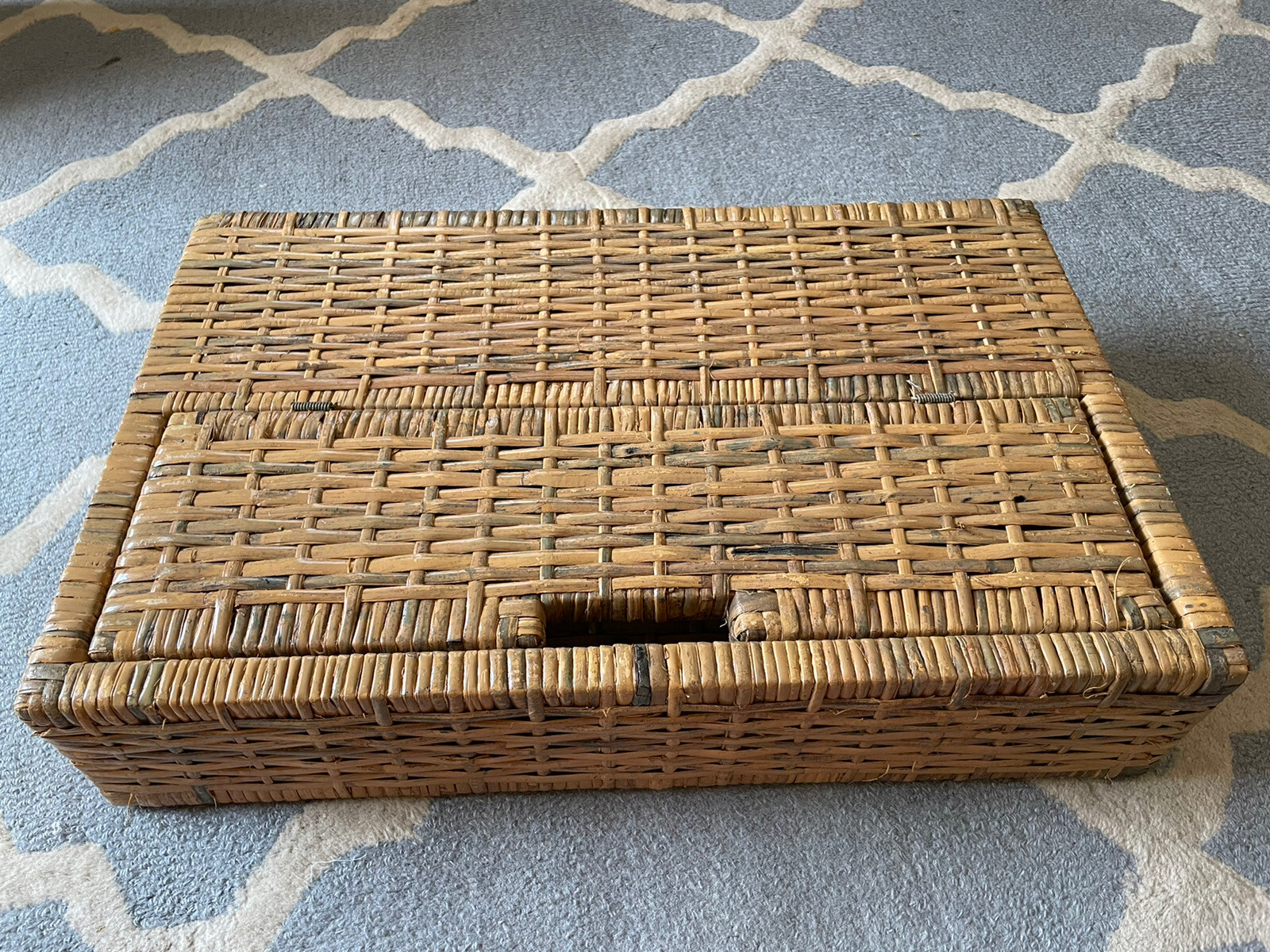 Woven Shallow Storage Chest, Made In The Philippines