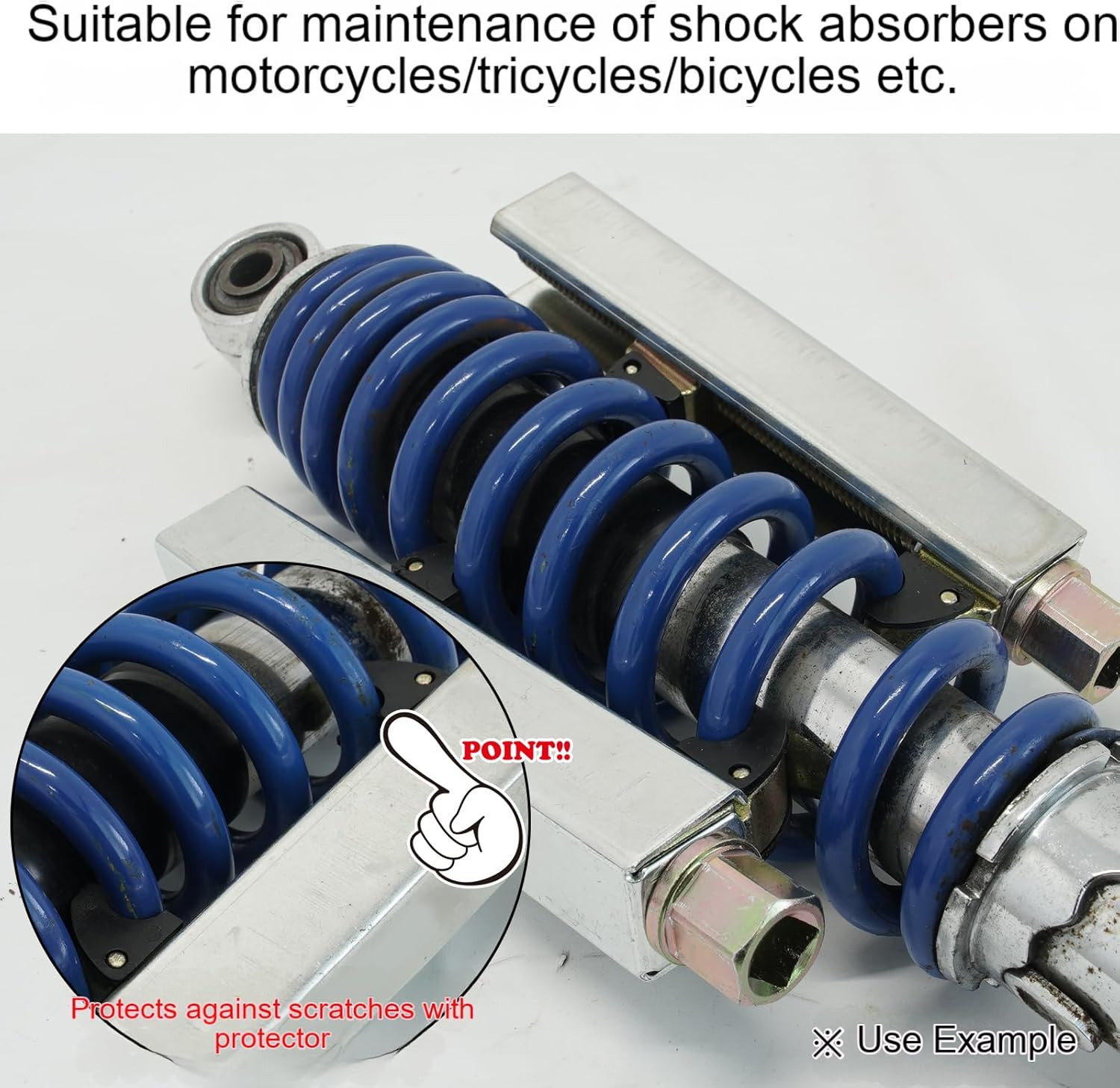 Motorcycle coil spring compressor