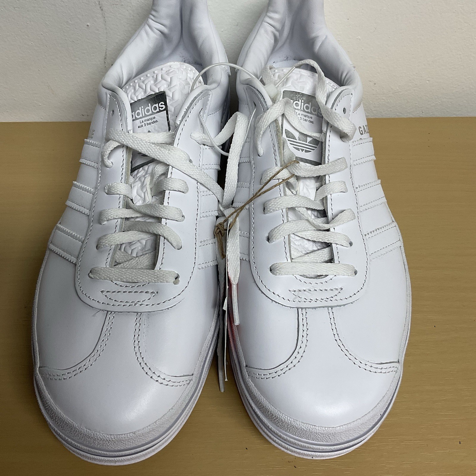 Adidas Gazelle Bold Womens Platform Sneakers White IE5130 Sz 10.5 ^^