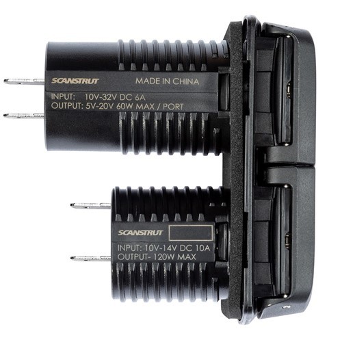 Scanstrut Flip Pro Multi - Dual USB-C & 12V Power Socket (SC-MULTI-F1)