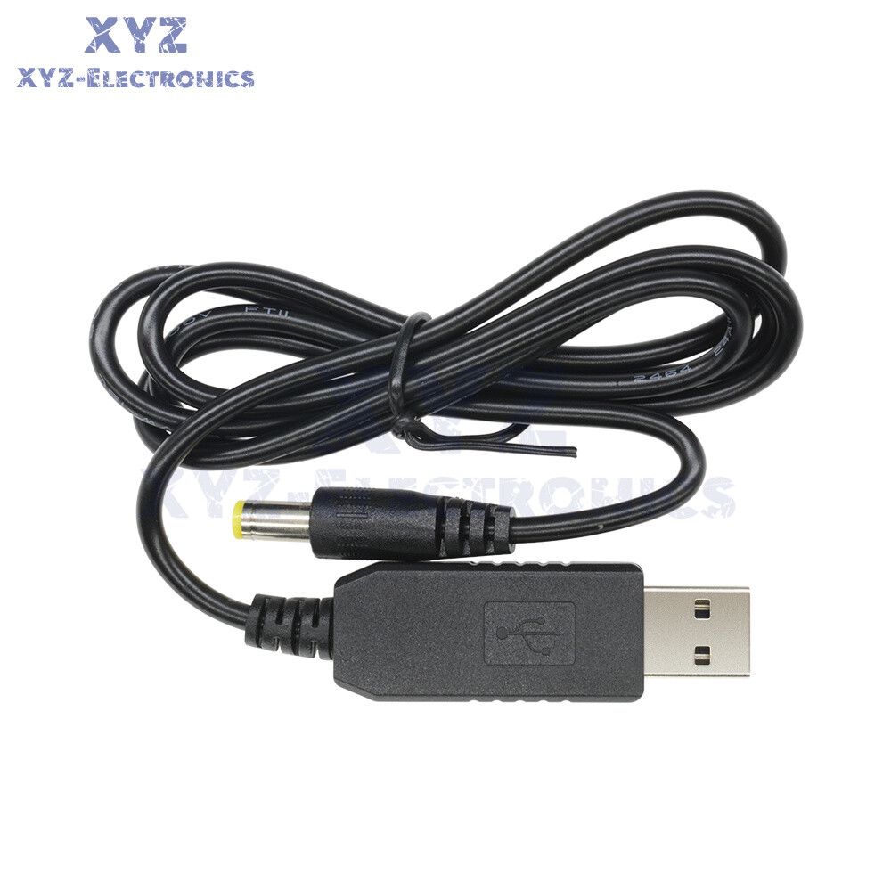 USB DC 5V to DC 12V Boost Step up Module Converter Charger Cable 2.1x5.5mm