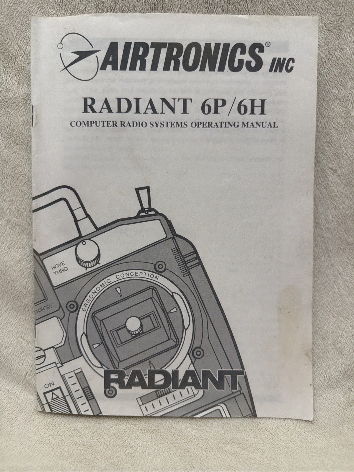 Airtronics RADIANT 6P/6H RC  Computer Radio Systems Operating Manual