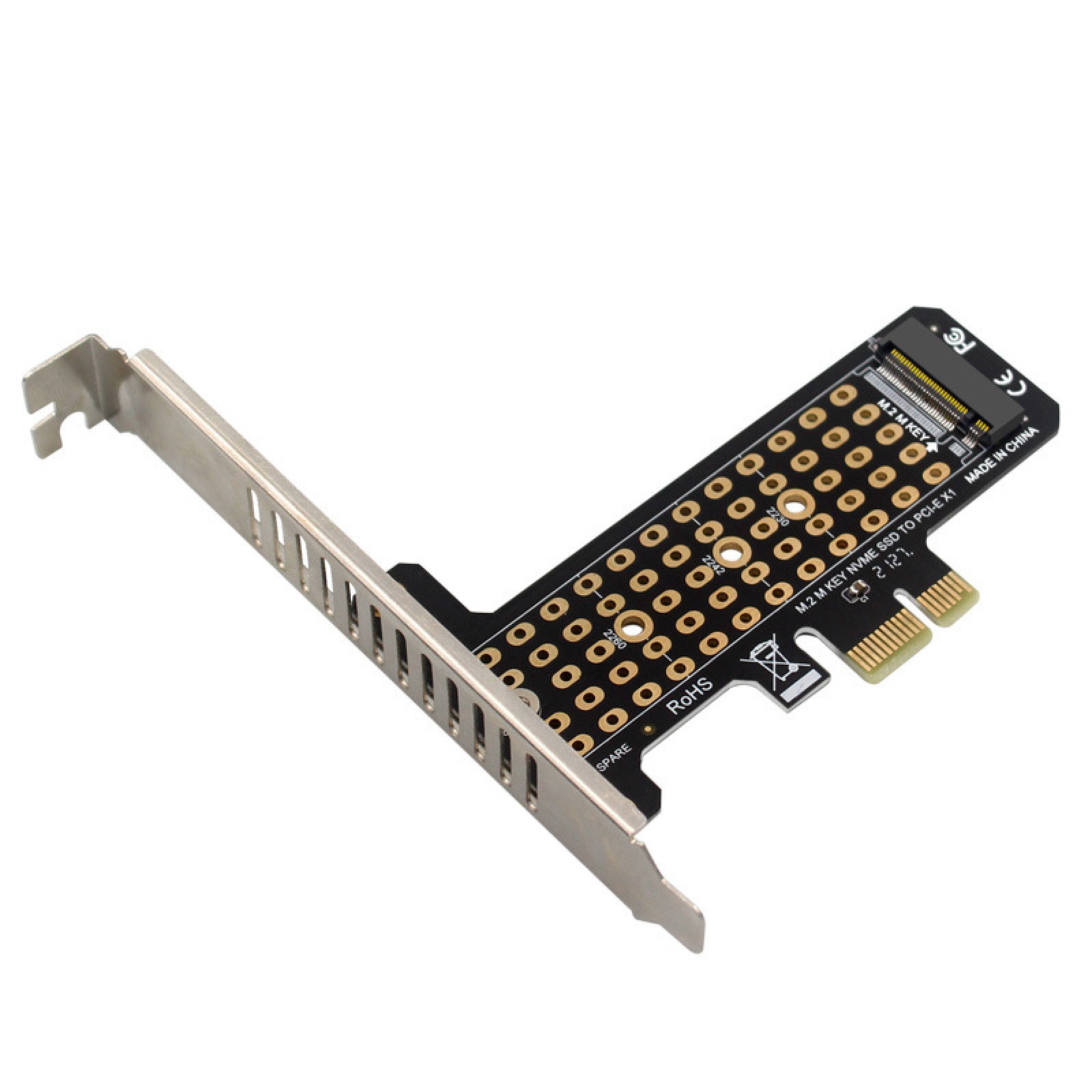 PH41-X1 M.2 NVME SSD to PCIeX1 Adapter Expansion Card X1 X4 X8 X16 Card Slot C