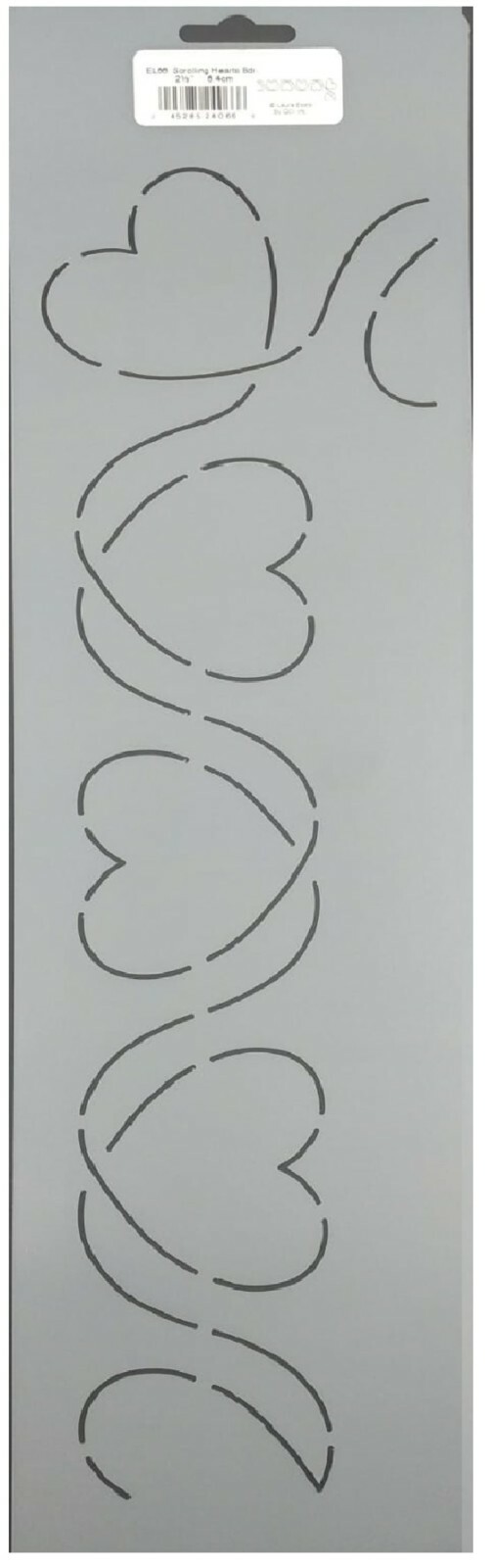 Stencil Quilting Templates Loop Heart Border w/ Corner 2.5" Quilt Pattern Design