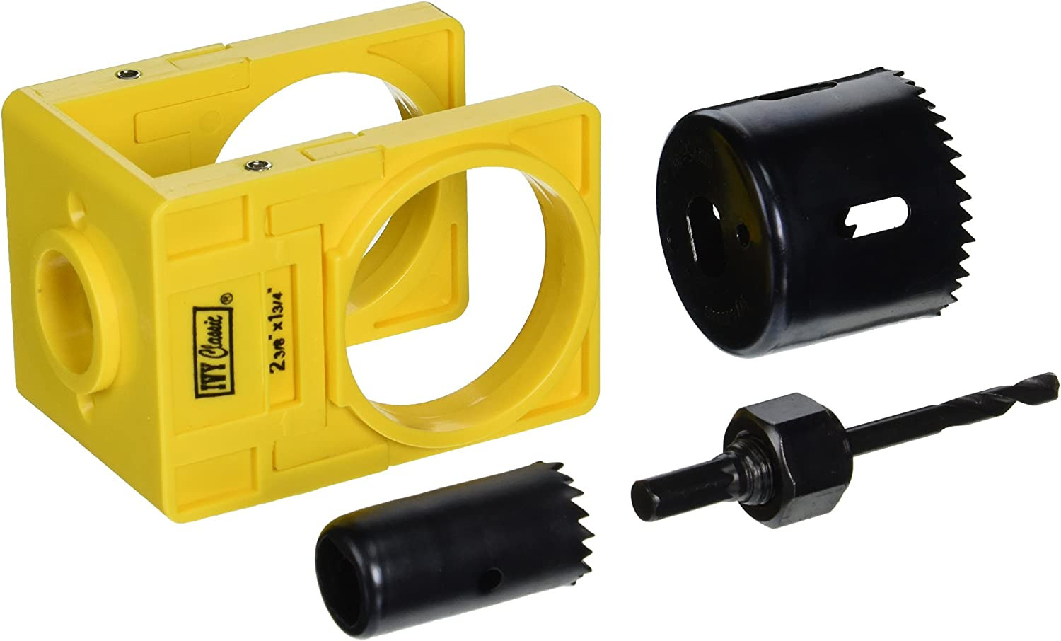 27003 Carbon-Steel Lock Installation Kit with Guide Template for Wood Doors, Car