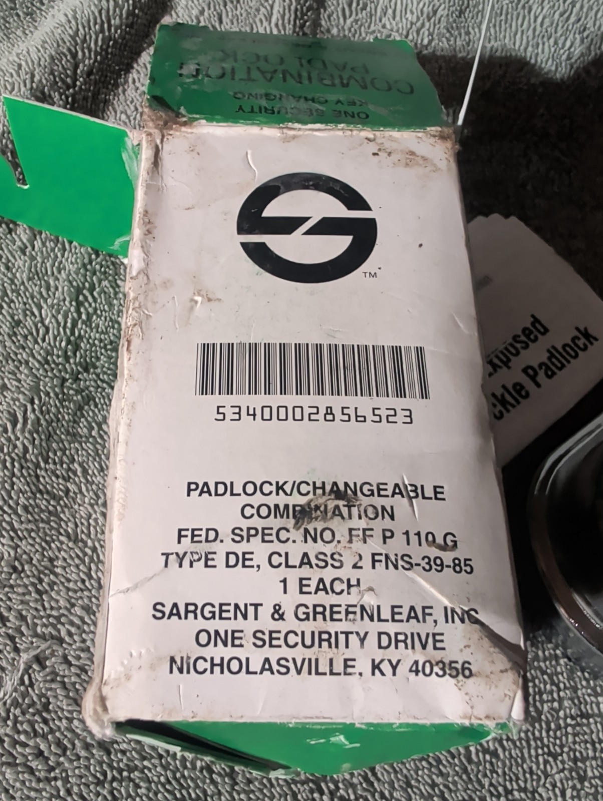 Sargent & Greenleaf Key High Security Key Changing Combination Padlock 8077