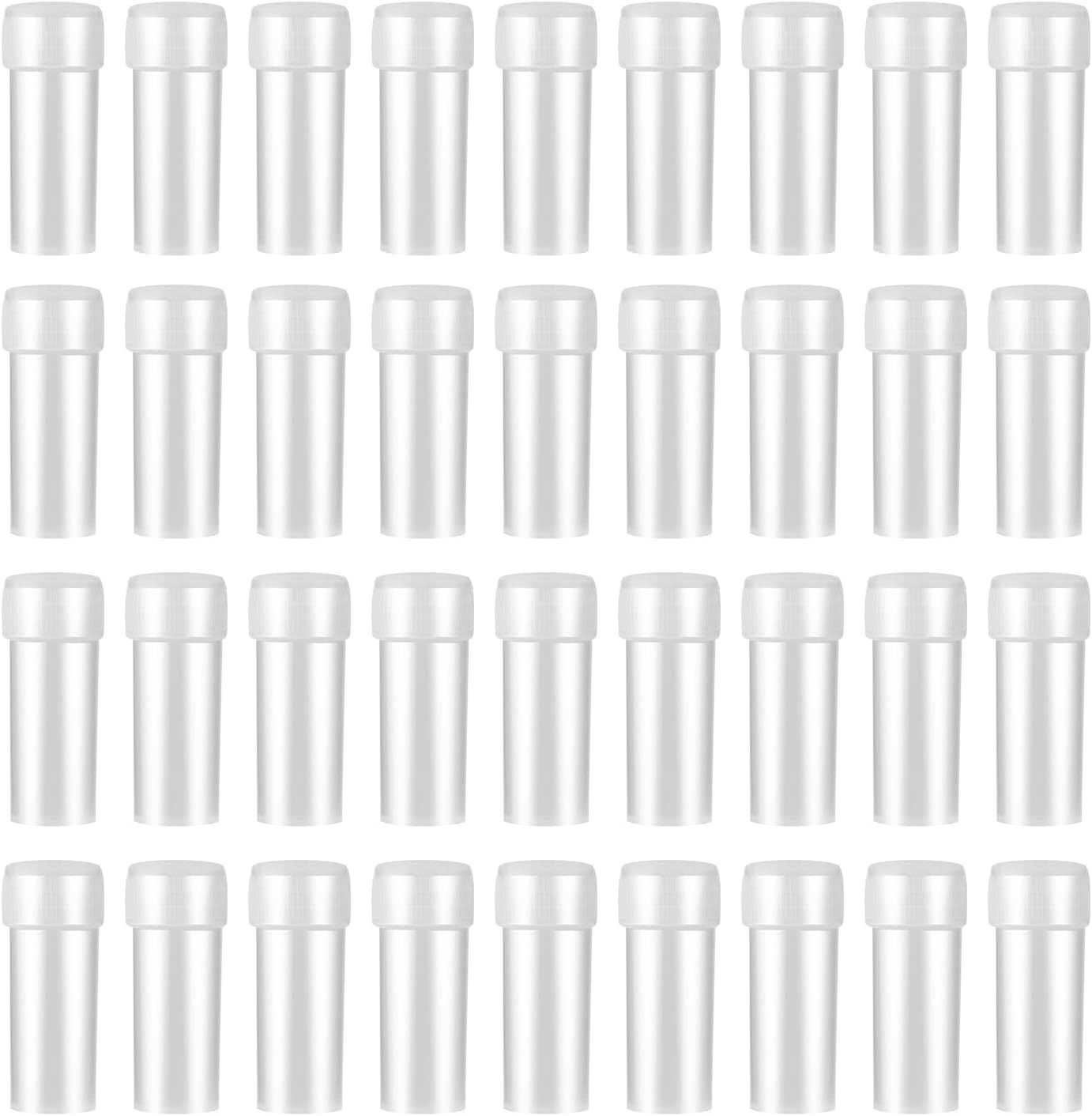 100Pcs 5ML Small Pill Plastic Containers Empty Pill Bottles Sample Bottles Vial
