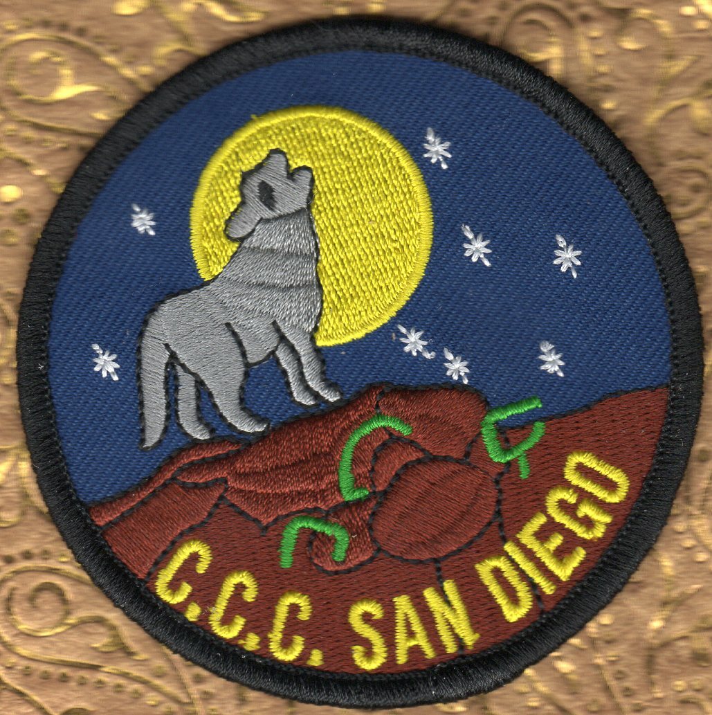 👀😍😜👌  Civilian Conservation Corps San Diego California Chapter  3-1/4"