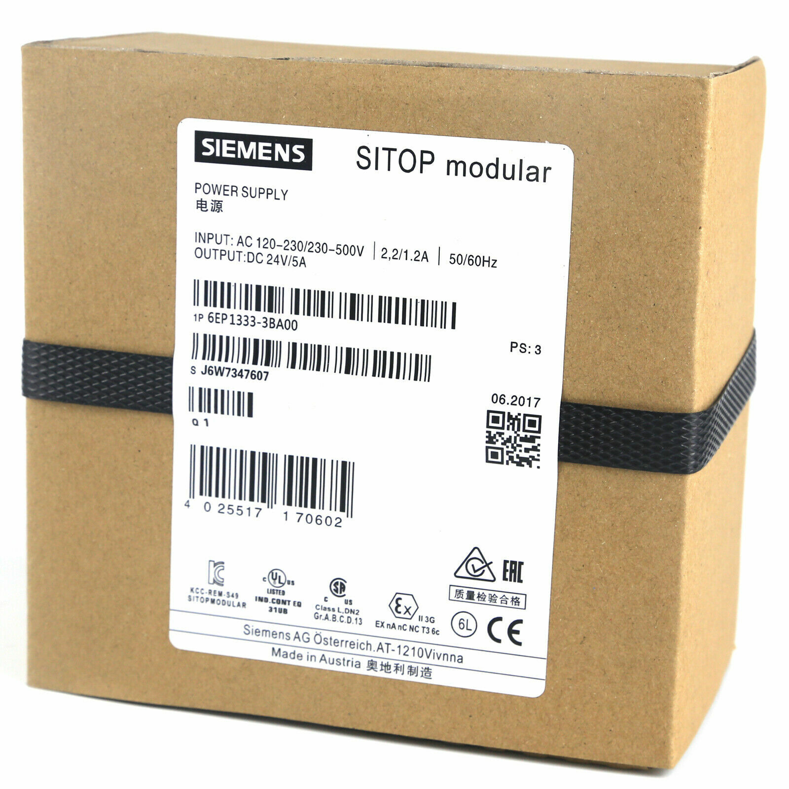 NEW SIEMENS 6EP1333-3BA00 AC DC POWER SUPPLY PLC MODULE SITOP MODULAR