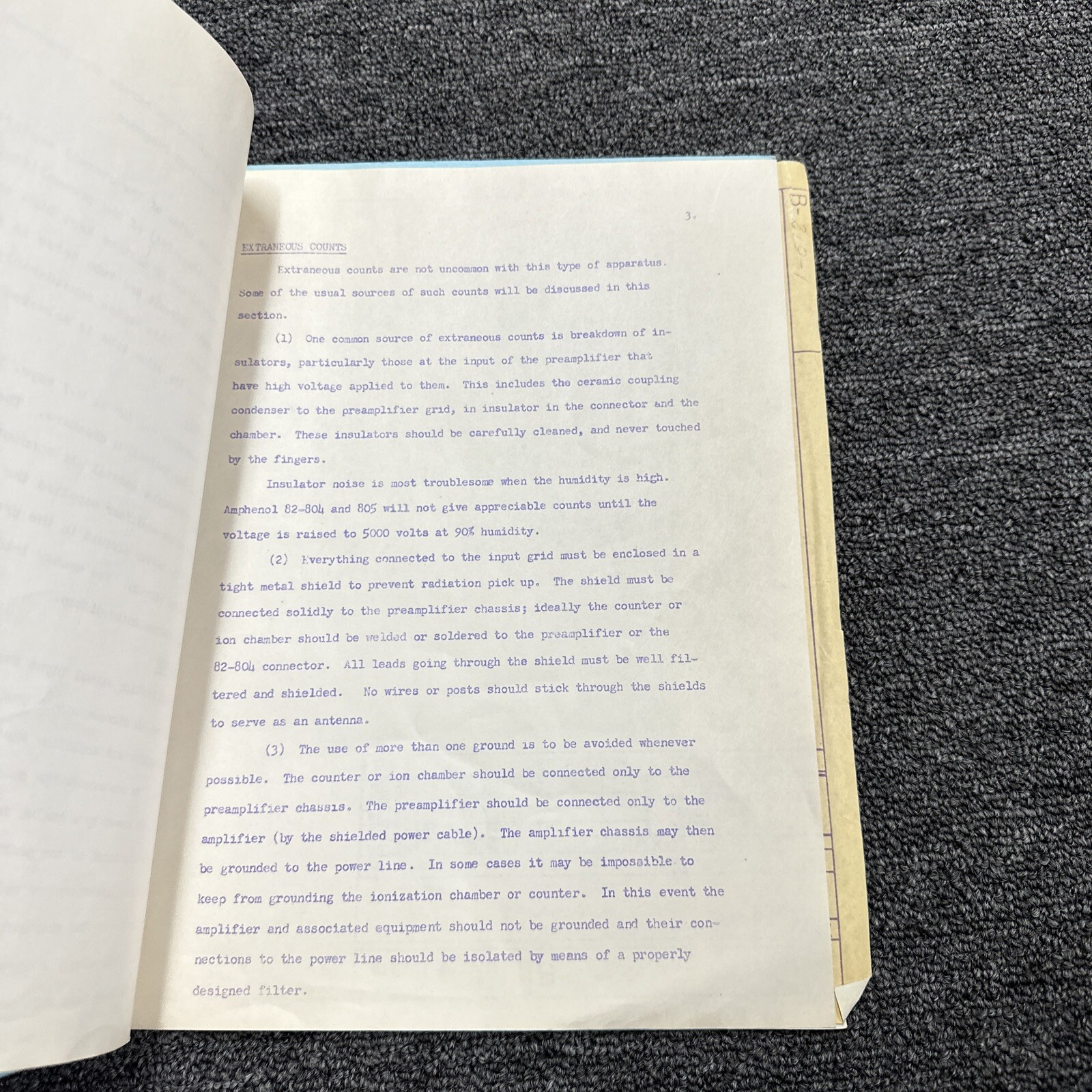 Atomic Instrument Model 219 Linear Preamplifier Operating Instruction
