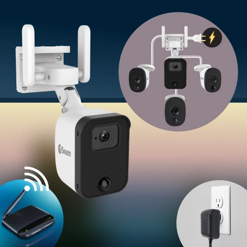 DVR Wired CCTV Security System with 4pcs 1080P Surveillance Camera With 64GB SD