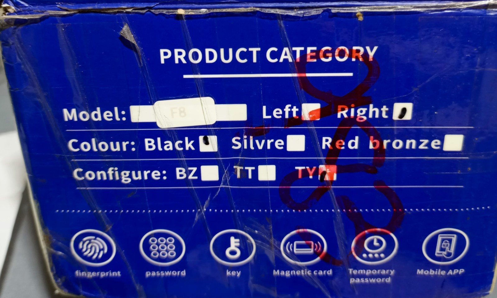 DSDTS Security Intelligent Lock Black