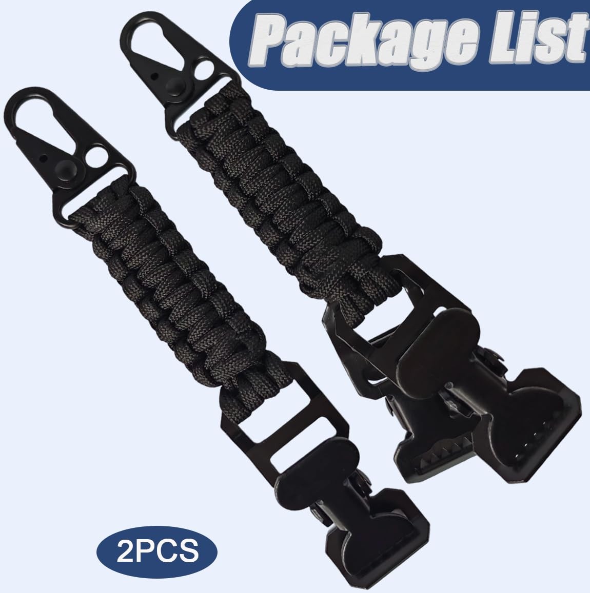 2Sets Tactical Glove Clips, Work Glove Holders Strap, Single & Double Alligat...