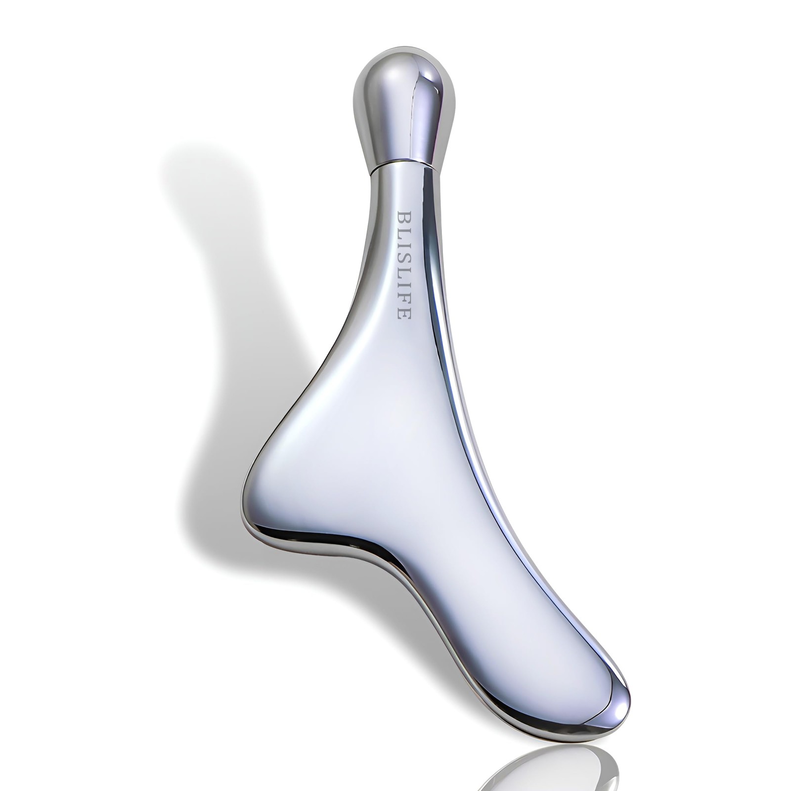 BLISLIFE Eye Roller Massage & Gua Sha Tool,Fade Puffiness and Dark Silver