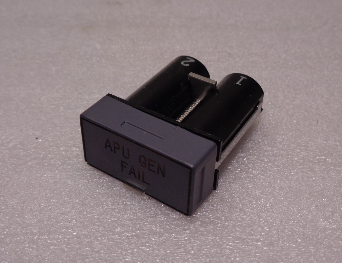 INSTRUMENT LIGHT INDICATOR "APU GEN FAIL" 351-24406-043 NEW (LAST ONES)