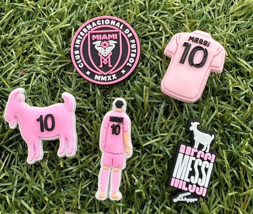 Messi Croc Charms, Set Of 5.