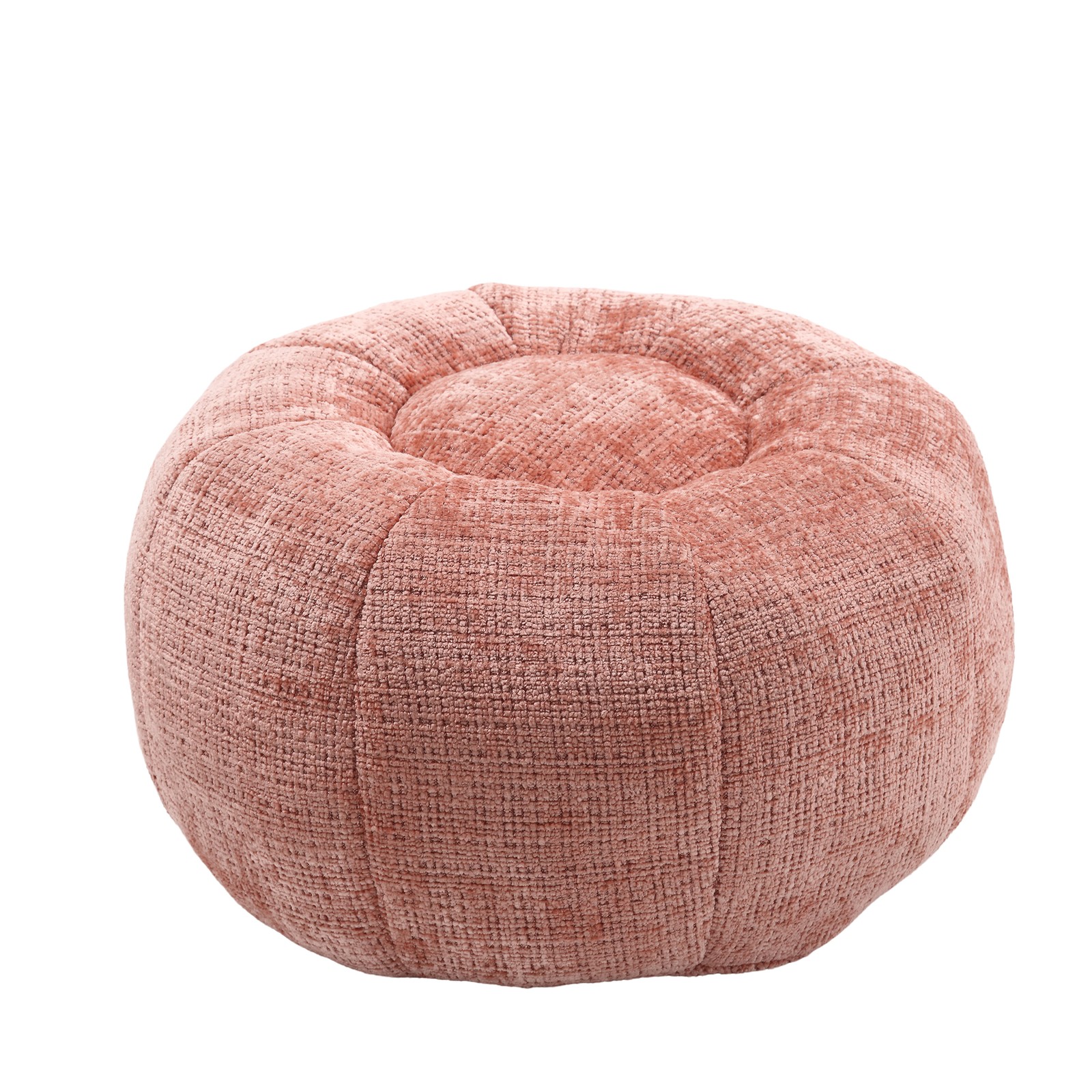 UNITED WE WIN Modern Bean Bag Chairs, Comfy Round Chair for Adults with Ottoman