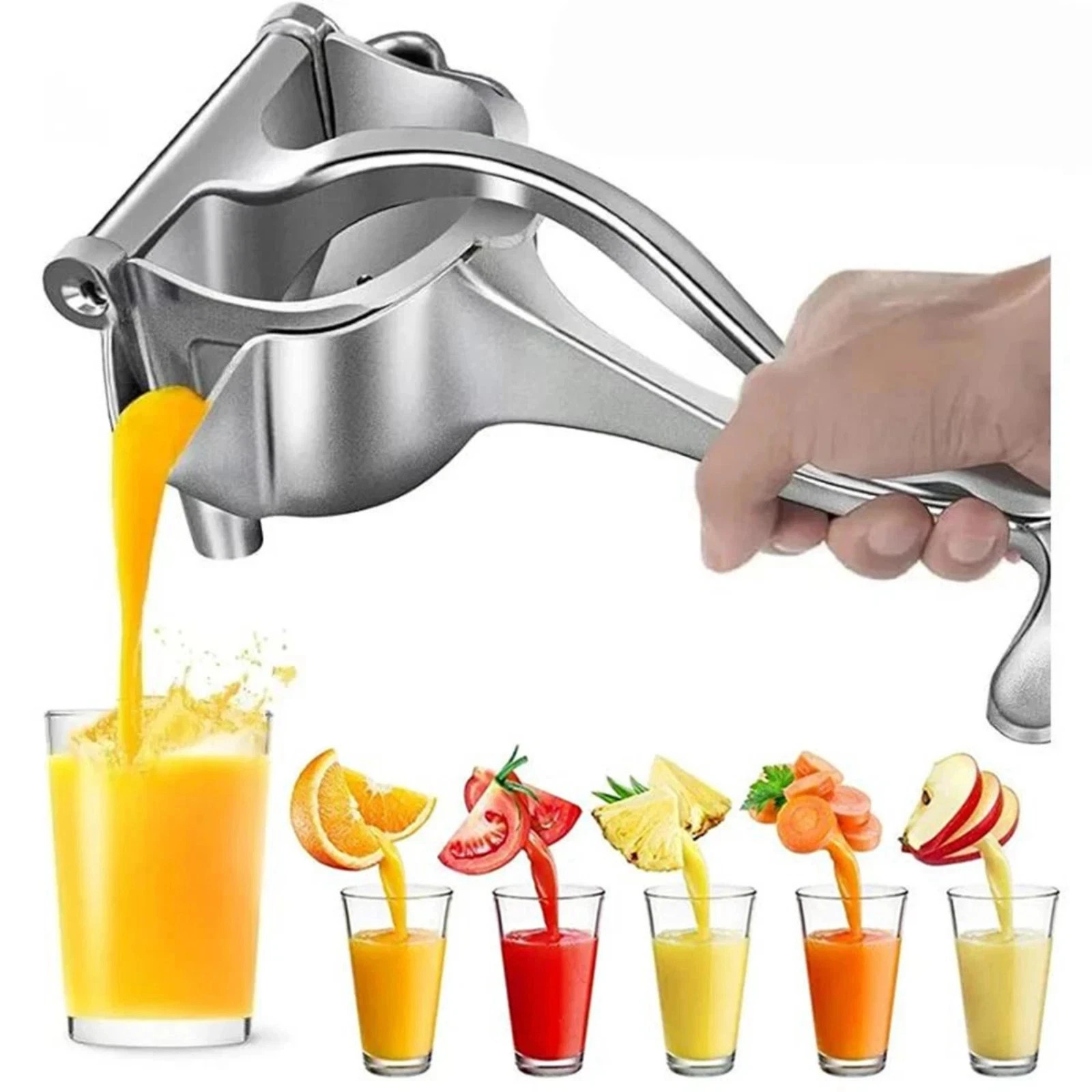 Heavy Duty Metal Manual Juicer – Effortless Lemon & Orange Juice Squeezer