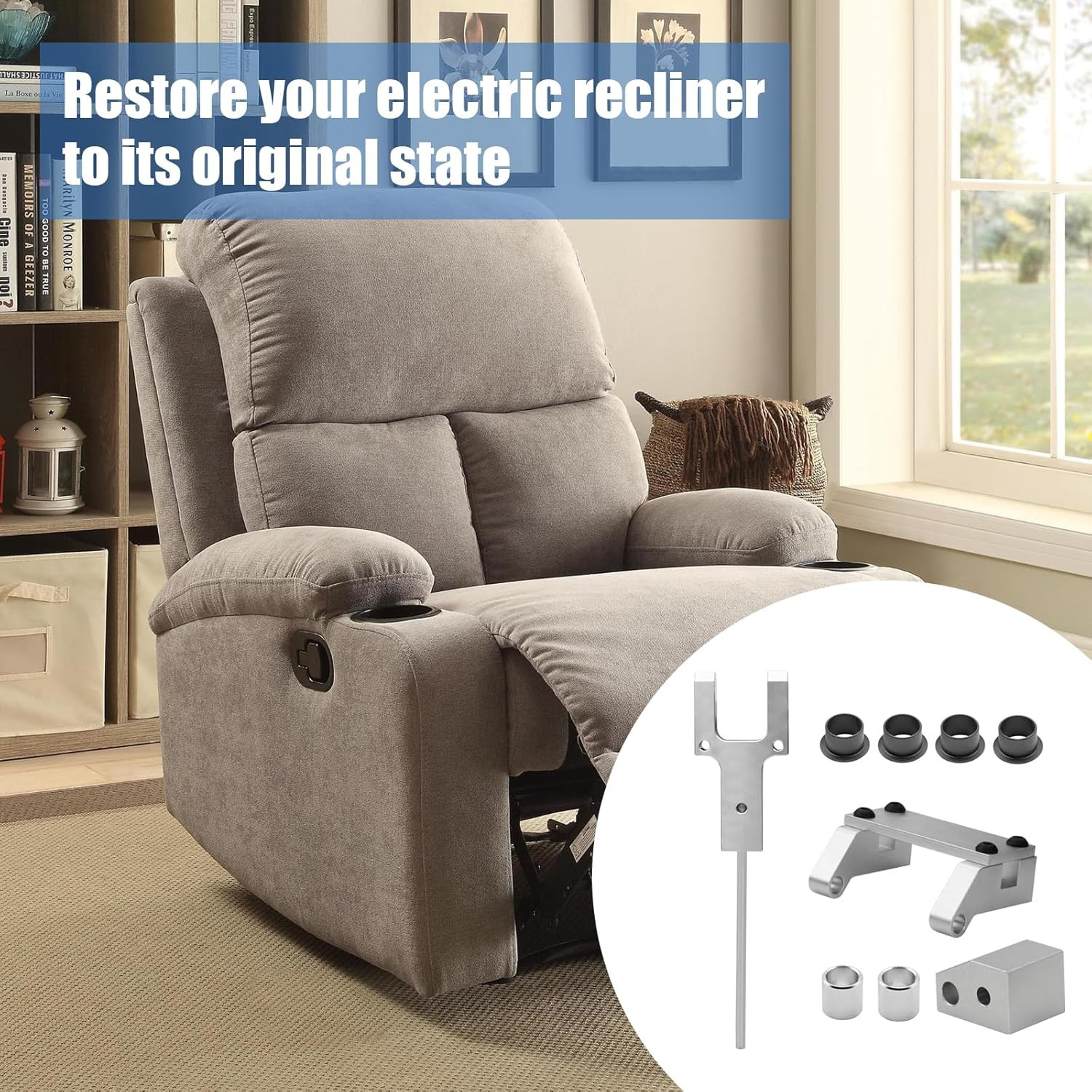Recliner Replacement Parts for Lazy Boy, Metal Toggle Drive Connector and Metal