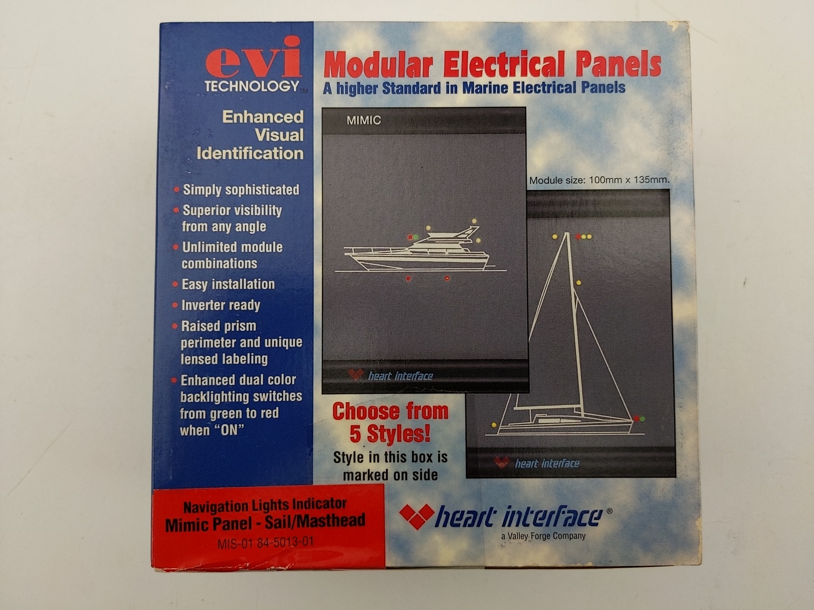 Heart Interface EVI Modular Electrical Panel Sailboat Navigation Lights Display