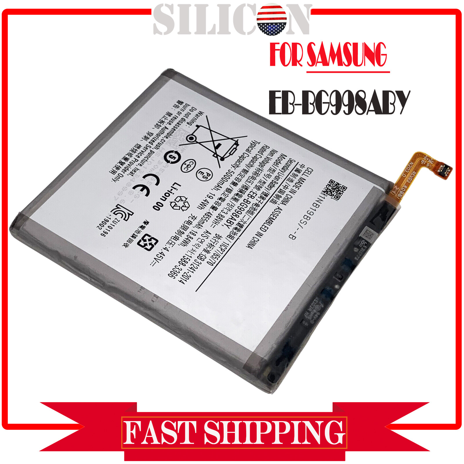 For Samsung Galaxy S21 5G /S21 Ultra Battery Replacement 5000mAh