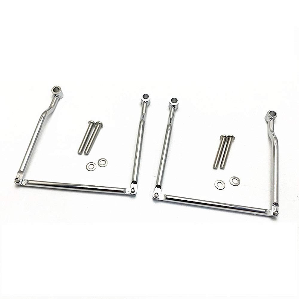 E-Bro Universal Saddlebag Support Bars Brackets for Motorcycle (Chrome)