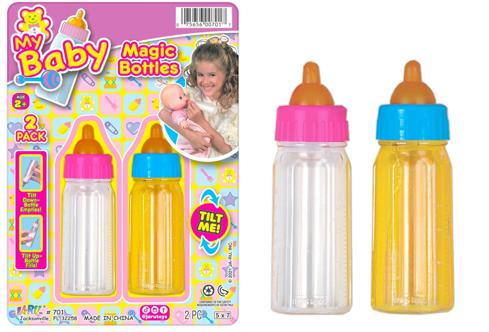 JA-RU Magic Bottle Trick Toy 1oz (1 Unit) 701-1 Small, Multicolor