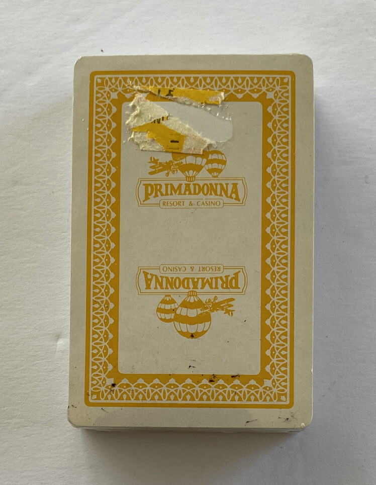 Primadonna Resort & Casino Reno NV Deck of Playing Cards Poker