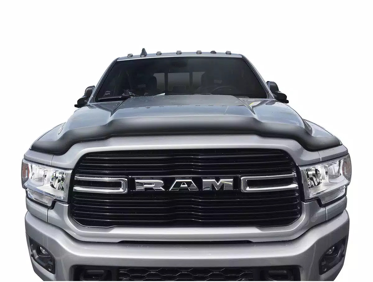 Matte Black Aeroskin Low Profile Hood Protector Fits 19-26 Ram 2500/3500