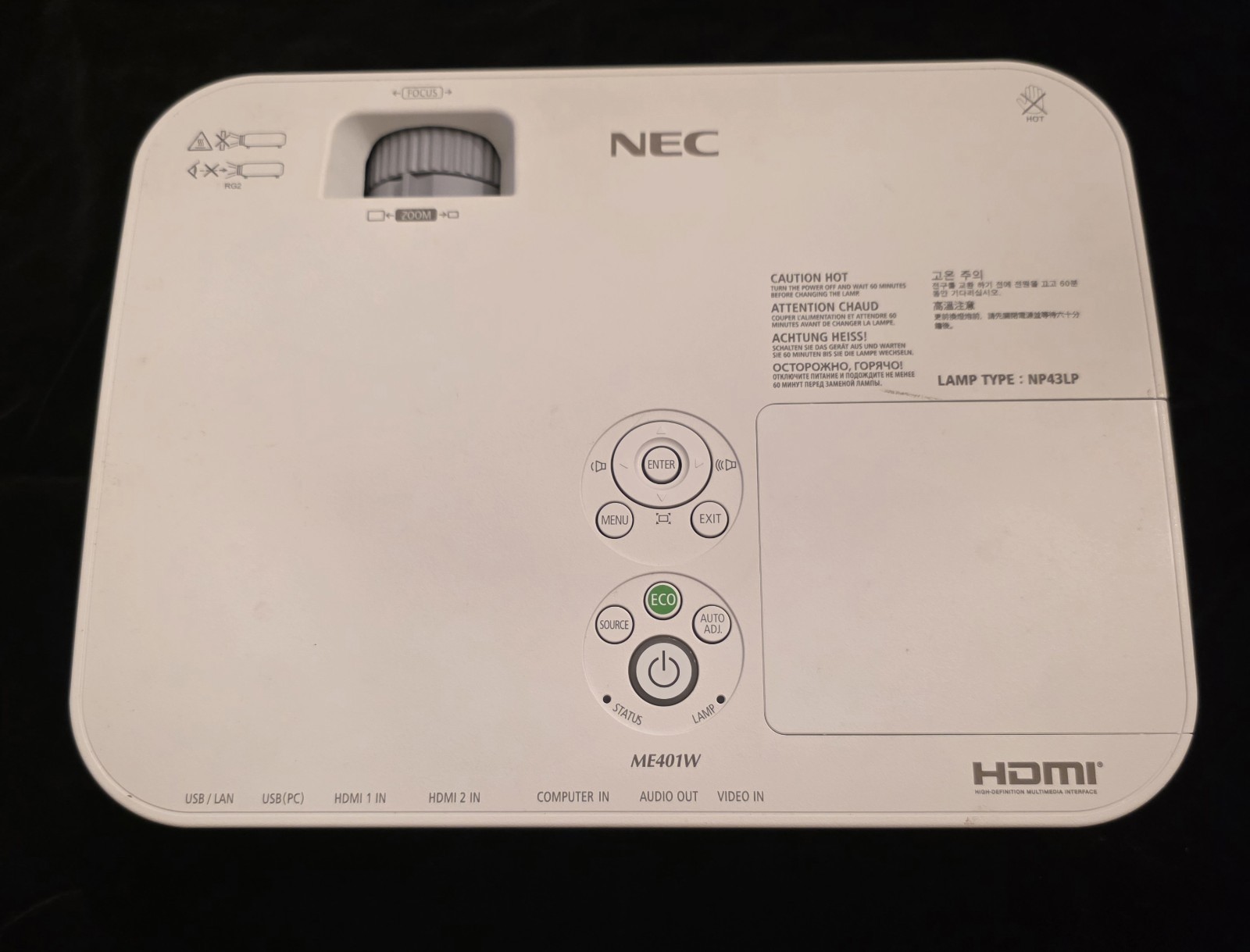 NEC NP-ME401W Projector #2