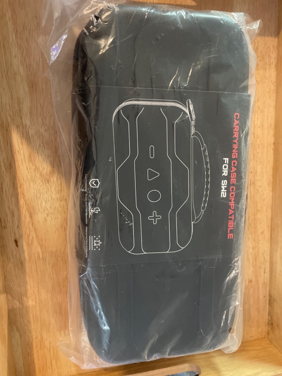 NEW Waterproof Carrying Case for SW2, Black/Red, Double Zip Design