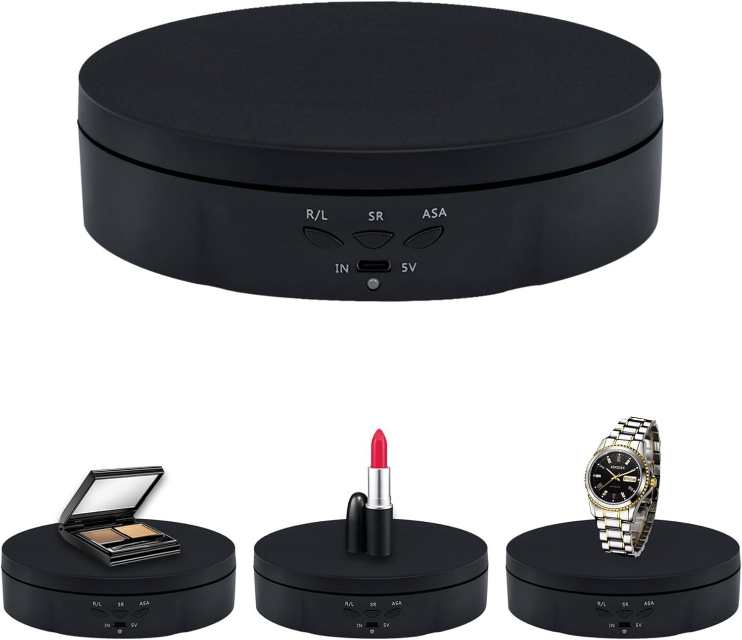 Motorized Rotating Display Stand, 5.7Inch 360 Degree Electric Rotating