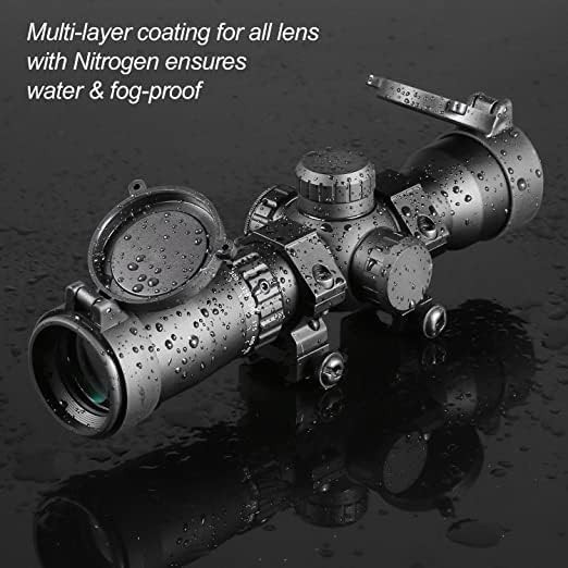 Crossbow Scope 1.5-5x32, 300-450 FPS Adjustment, Illuminated-