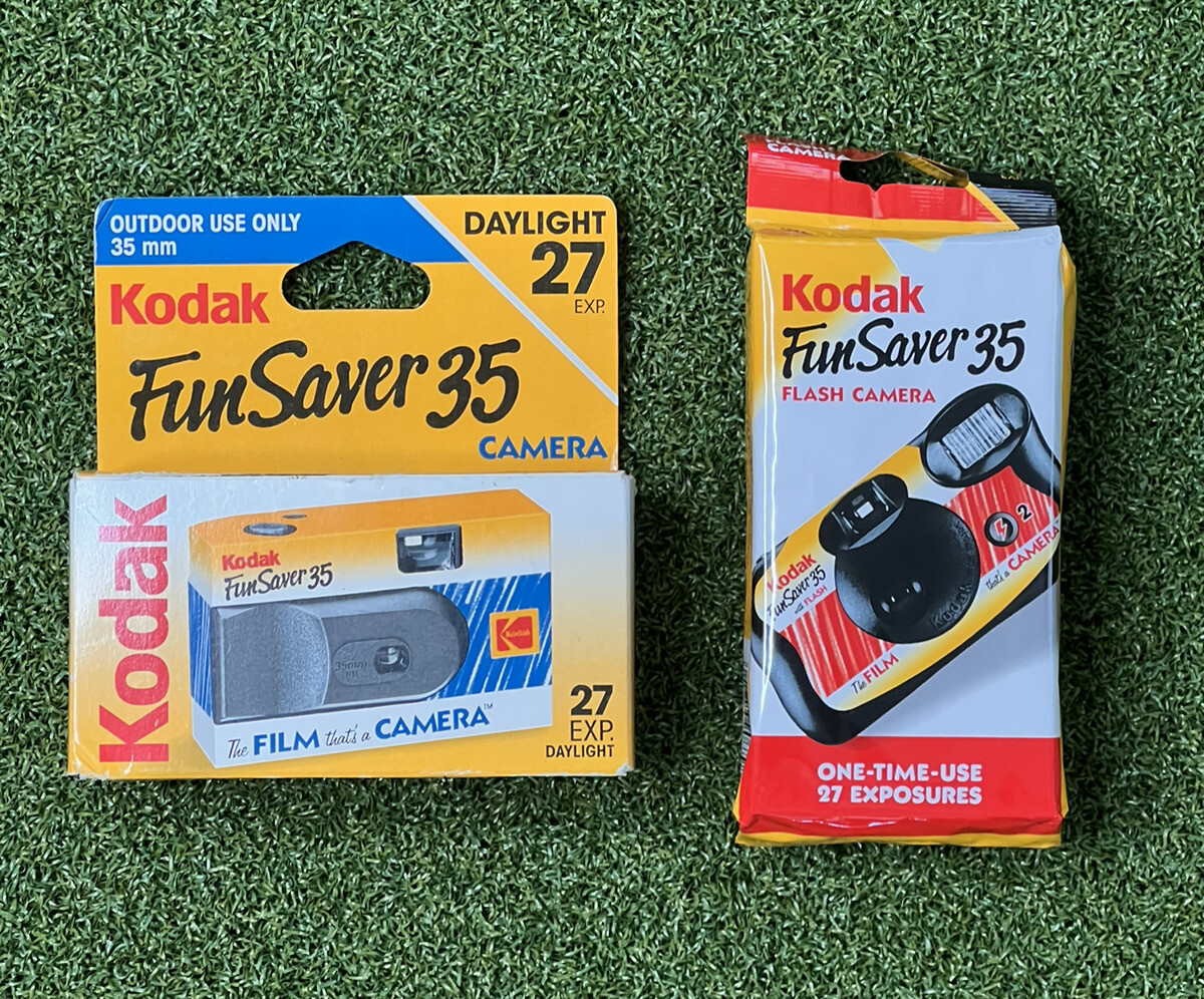 (2) Vintage Kodak Fun Saver 35mm Outdoor Use Camera 27 Exposures New - Expired
