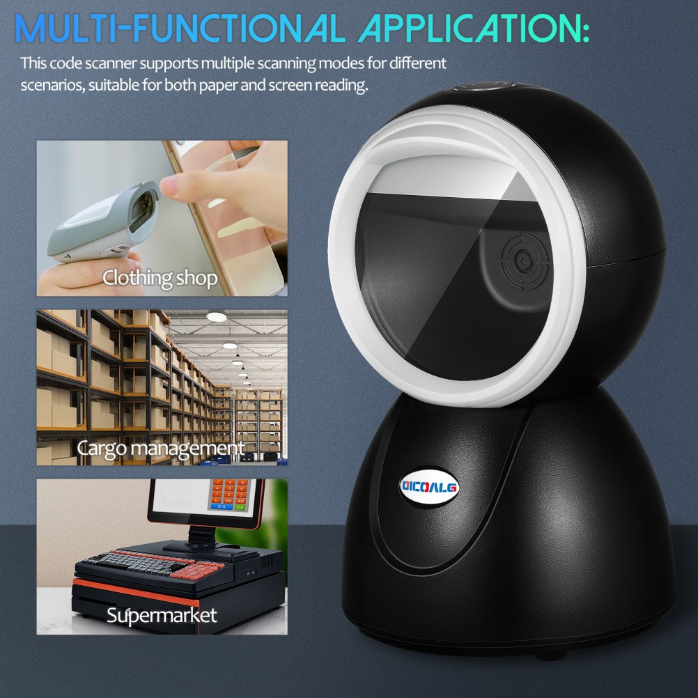 Desktop Barcode Scanning System For Supermarket Retail Store Countertop