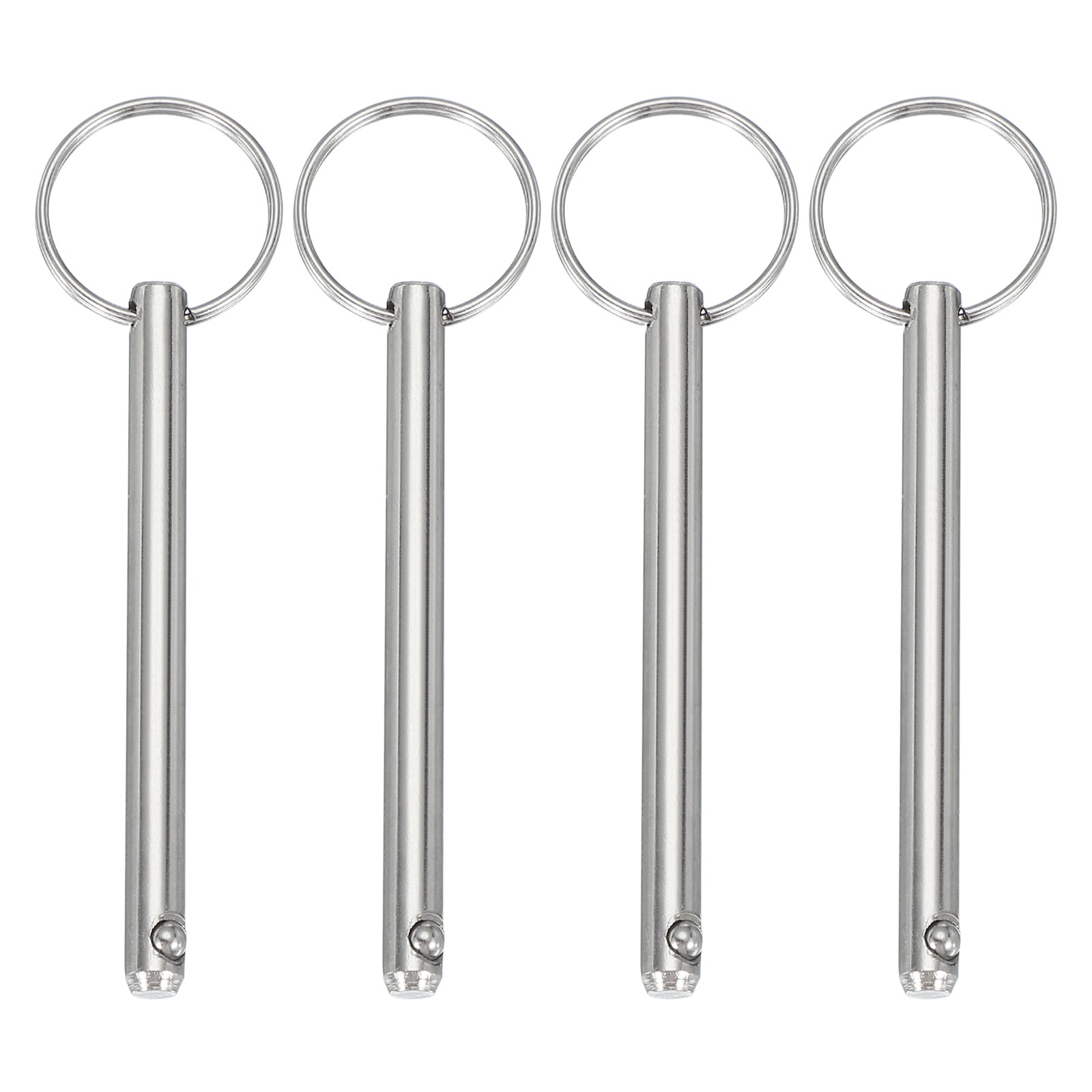 4Pack 1/4"x2.24" Quick Release Pins Carbon Steel Silver