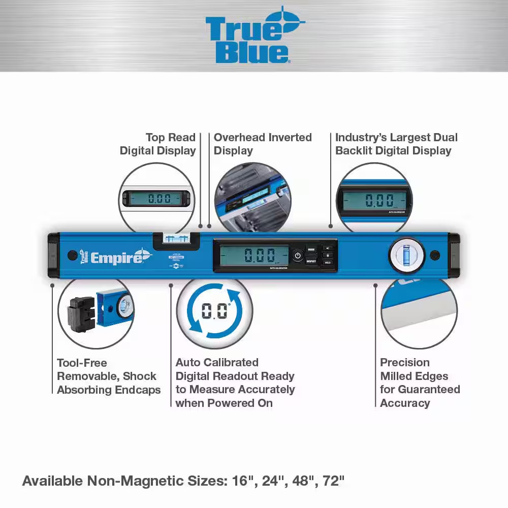 16 In. True Blue Digital Box Level